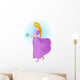 Beautiful Princess with Bluebird Wall Decal