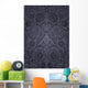 Seamless Purple Floral Pattern Wall Decal