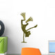 Frog Cartoon Radical Pose Wall Decal