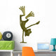 Frog Cartoon Radical Pose Wall Decal