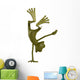 Frog Cartoon Radical Pose Wall Decal