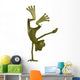 Frog Cartoon Radical Pose Wall Decal