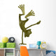 Frog Cartoon Radical Pose Wall Decal