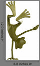 Frog Cartoon Radical Pose Wall Decal