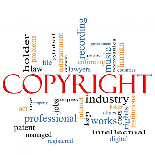 Copyright Word Cloud Concept Wall Decal