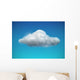 White Cloud Weather Icon Wall Decal