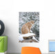 Sitting Lynx in Winter Wall Decal