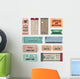 Vintage Tickets Wall Decal