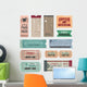 Vintage Tickets Wall Decal