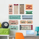 Vintage Tickets Wall Decal