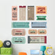 Vintage Tickets Wall Decal