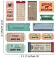 Vintage Tickets Wall Decal