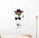 Graduated Dog With Diploma Wall Decal