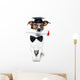 Graduated Dog With Diploma Wall Decal