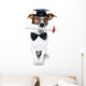 Graduated Dog With Diploma Wall Decal