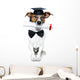 Graduated Dog With Diploma Wall Decal