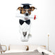 Graduated Dog With Diploma Wall Decal