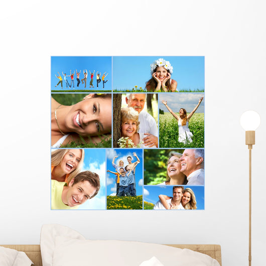 Happy People Collage Wall Decal