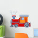 Red Train Cartoon Wall Decal