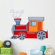 Red Train Cartoon Wall Decal
