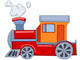 Red Train Cartoon Wall Decal
