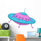 Cartoon Ufo Wall Decal