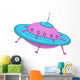 Cartoon Ufo Wall Decal
