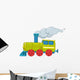 Yellow Train Cartoon Wall Decal