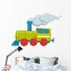 Yellow Train Cartoon Wall Decal