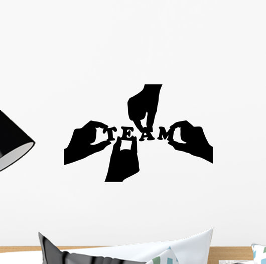 Hands And Word Team Wall Decal