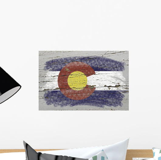Flag Us State Colorado Wall Decal