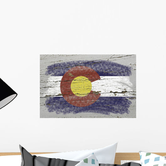 Flag Us State Colorado Wall Decal