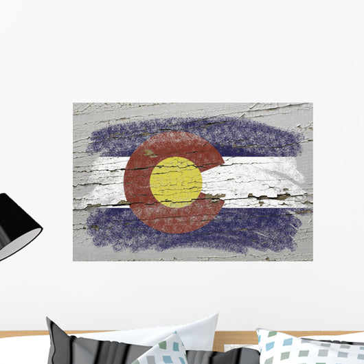 Flag Us State Colorado Wall Decal