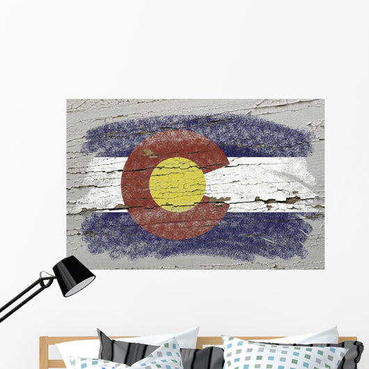 Flag Us State Colorado Wall Decal