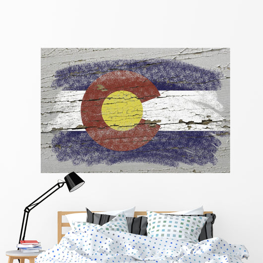 Flag Us State Colorado Wall Decal