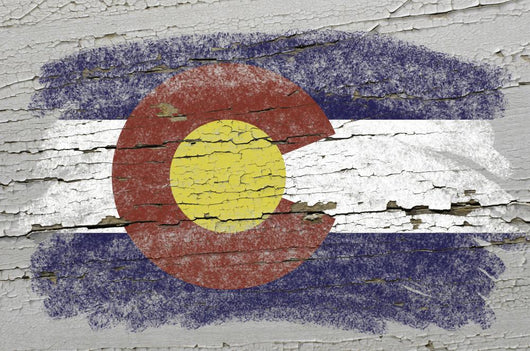 Flag Us State Colorado Wall Decal