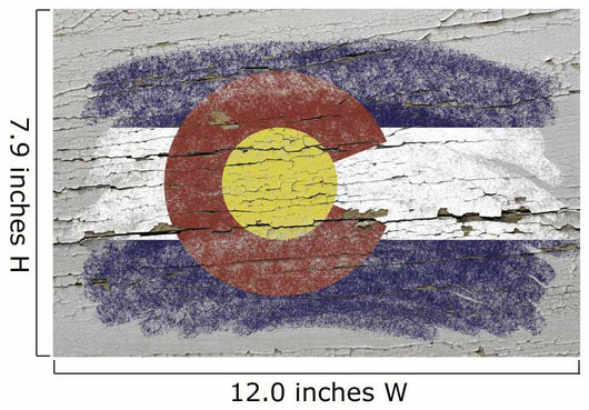 Flag Us State Colorado Wall Decal