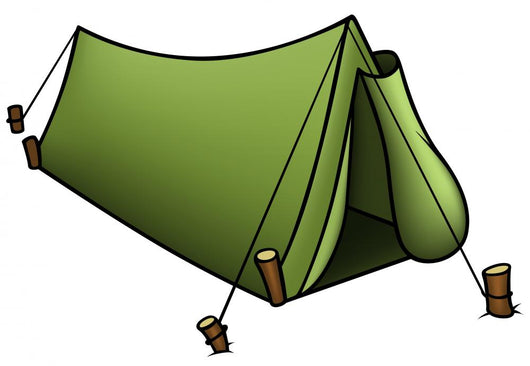 Tent Colored Illustration Wall Decal