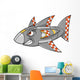 Robot Cyborg Shark Vector Wall Decal