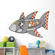 Robot Cyborg Shark Vector Wall Decal