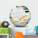 Web Design Ball 3D Wall Decal