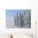 Verschneite Bergwelt Wall Decal