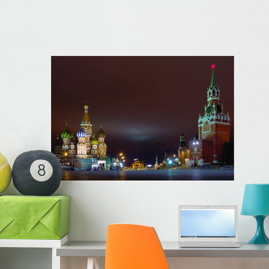 Red Square Wall Decal