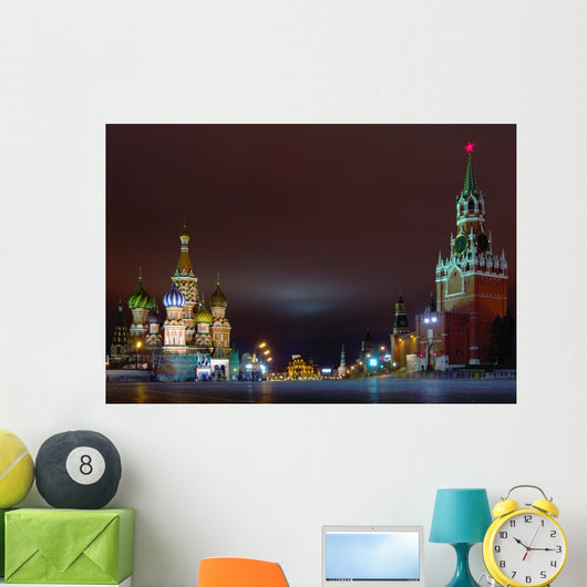 Red Square Wall Decal