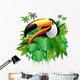 Toucan Toucan Tropical Vegetation-on-Vector Tropical Plants Wall Decal