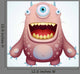 Happy Monster Wall Decal