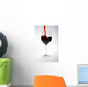 Red Wine Glass Wall Decal