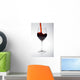 Red Wine Glass Wall Decal