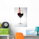 Red Wine Glass Wall Decal