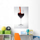 Red Wine Glass Wall Decal